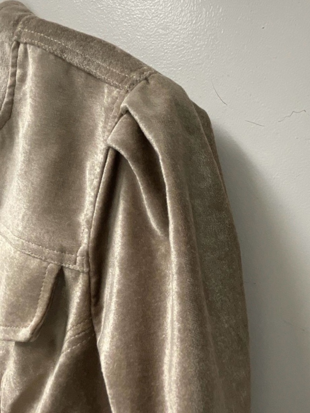 Free People Ballet Racer Jacket in Champagne Size XS - Picture 6 of 9